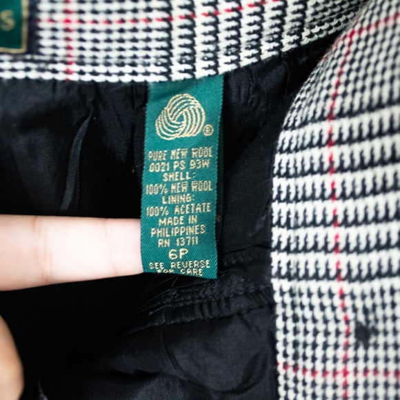 Vintage Embassy Row Women’s Petite Pure Wool Office Pants - Picture 8 of 8